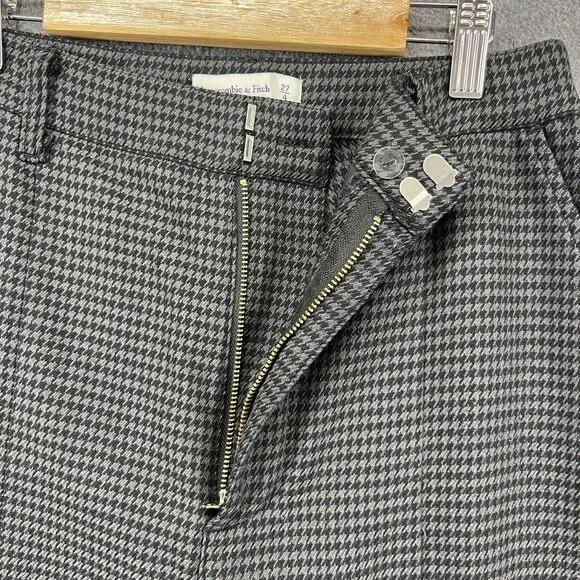 Abercrombie‎ & Fitch Pants Womens 4 Houndstooth Skinny Ultra High Rise Workwear - Picture 12 of 16